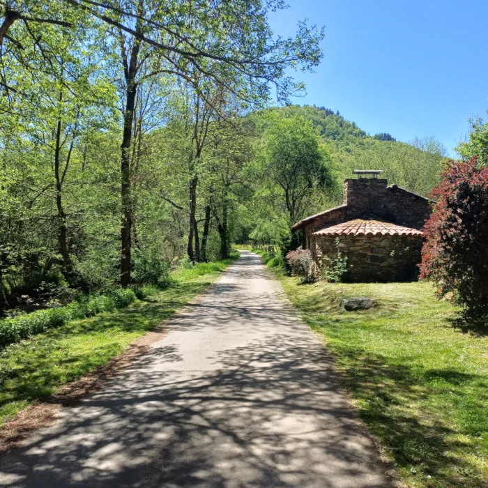 Route vers le moulin de Borie