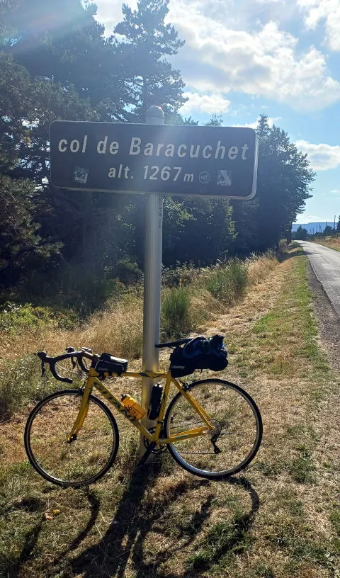 col du Baracuchet à vélo