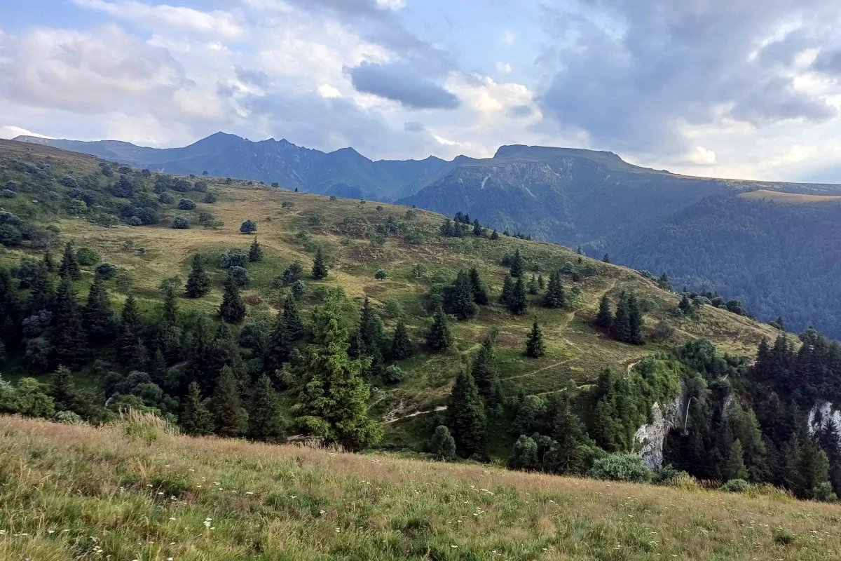 La vue sur les crêtes du Sancy, depuis le versant MontDore