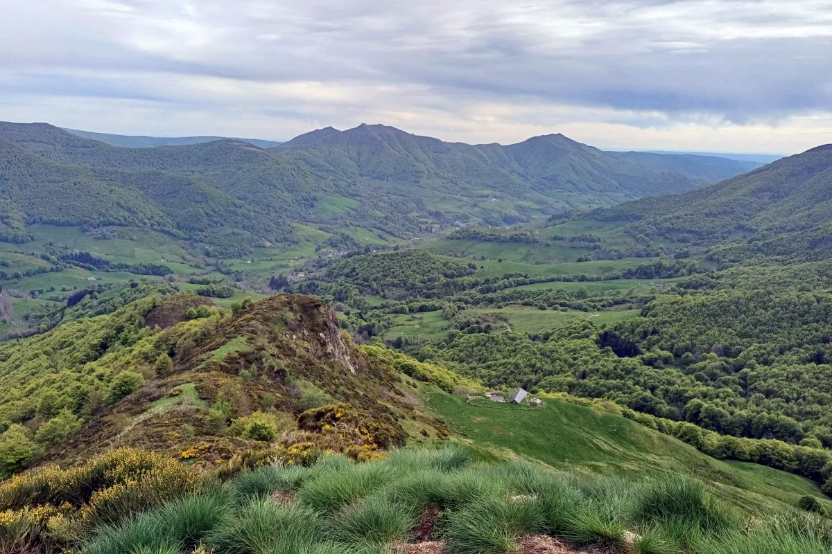 L. Bello Vallée Mandaille depuis la montée du Pas de Peyrol