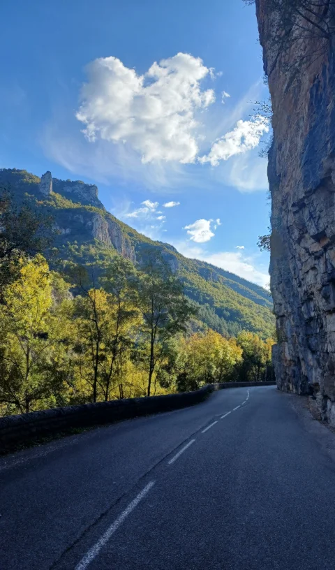 L. Bello panorama depuis les gorges du Tarn