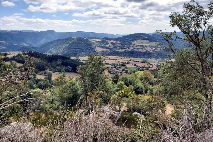 Panorama sur les gorges de l'Allier depuis Rochegude